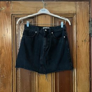 Madewell Black Denim Skirt Size 26
